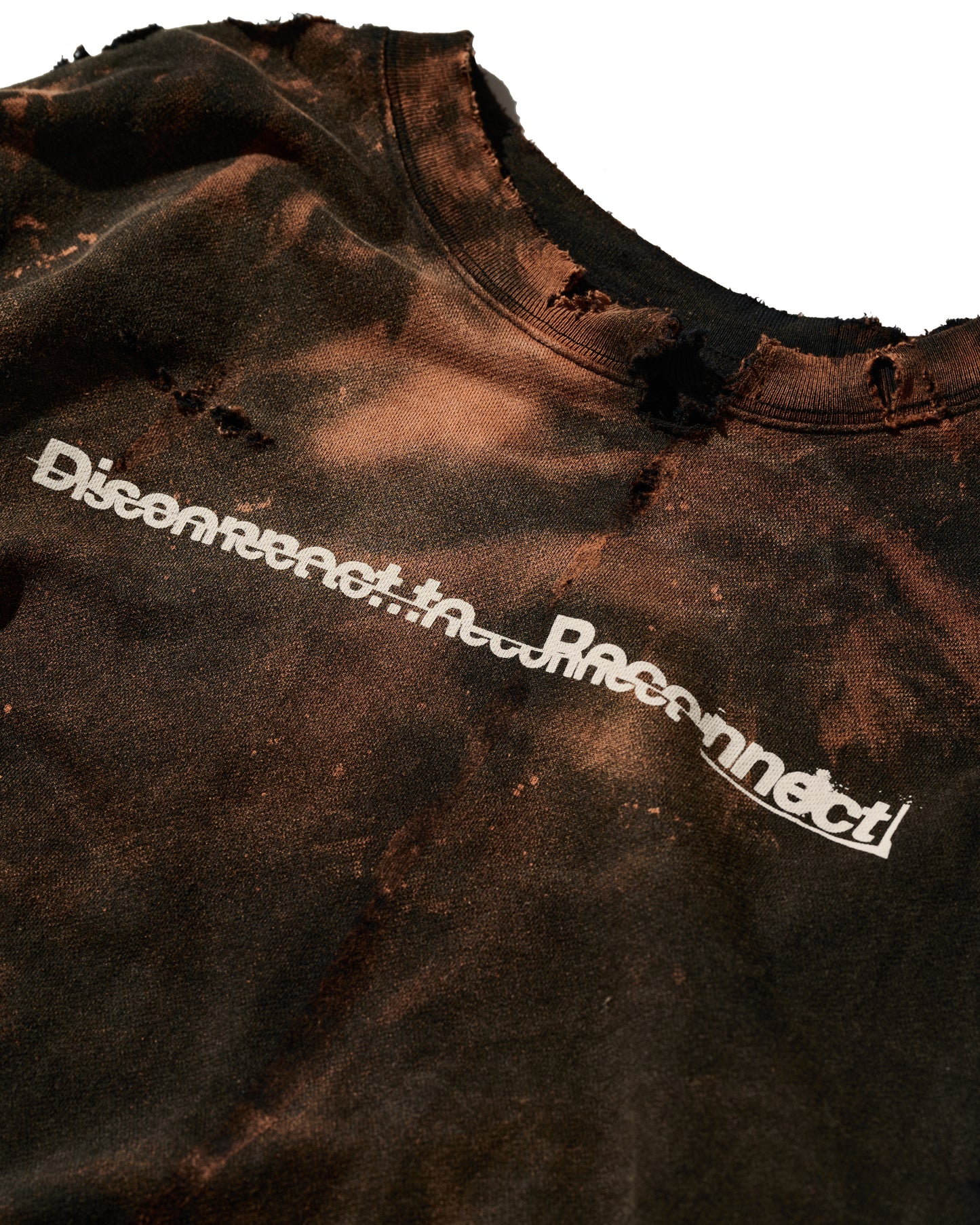 GRS X Disconnect to… Reconnect Themed Sunfaded Heavy Washed Tee