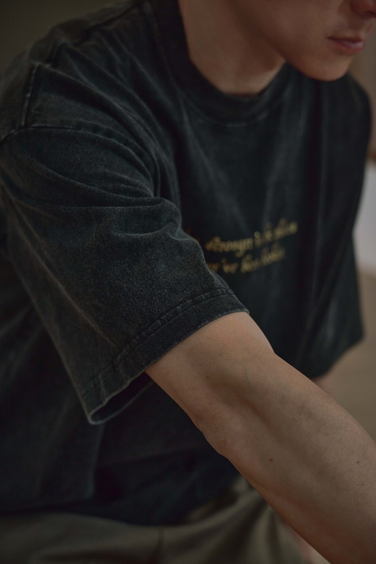 The Journey Begins Kintsugi Print Heavy Washed Tee